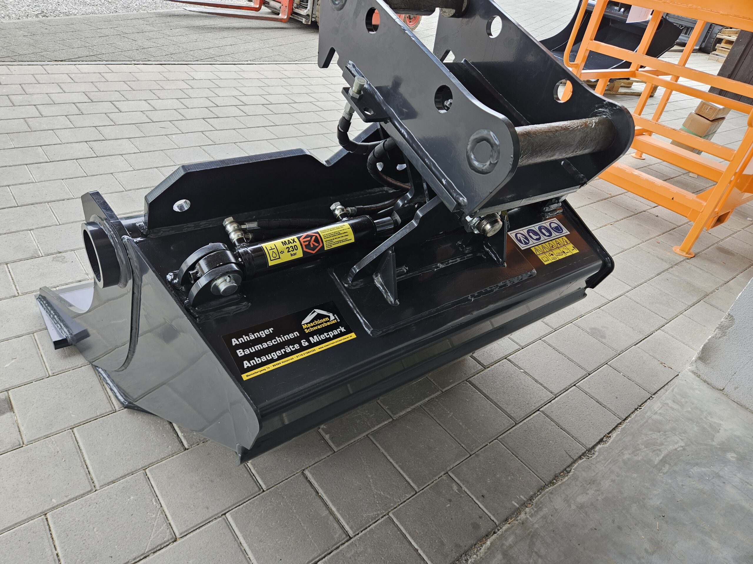 FK Machinery Skandinavische Tieflöffel ESG14-B hydraulisch Rotolöffel MS08 140cm – Bild 7