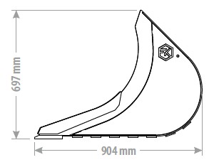 FK Machinery Kabellöffel EKE 04 400mm 5-6t MS03 Symlock – Bild 3